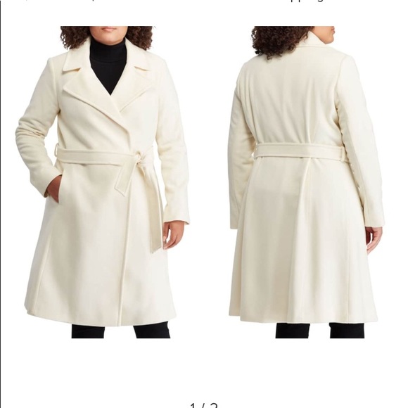 ralph lauren cream coat